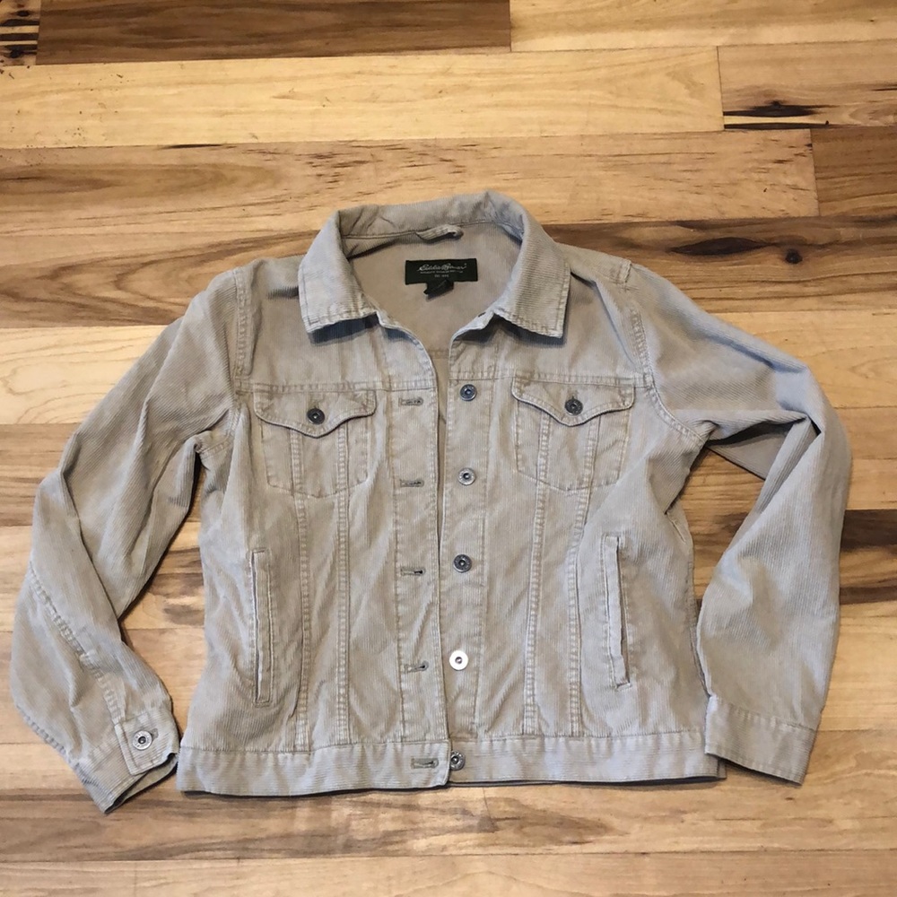 Eddie Bauer tan corduroy jacket